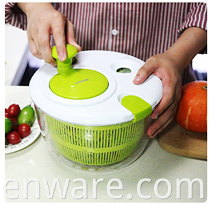 Laitue manuelle rinçage du panier de lavage de drage à séchage rapide avec 5 L de grande capacité Légumes à spinner fruits sèche Hoz